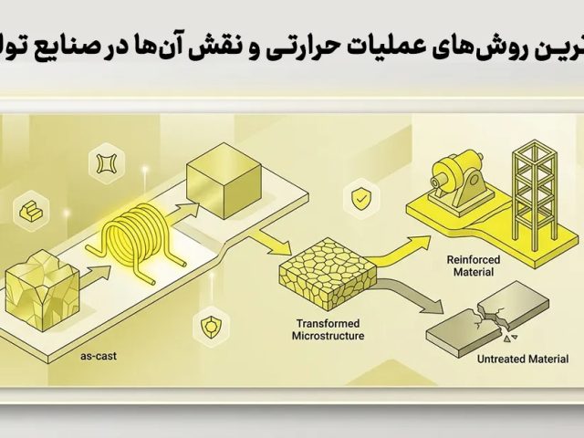 مهم‌ترین روش‌های عملیات حرارتی و نقش آن‌ها در صنایع تولیدی